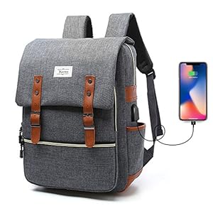 Lcsriya バックパック USBポート リュックサック 大容量 耐衝撃 PCバッグ USBコード付き 15.6インチ