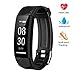 instecho Fitness Tracker, Custom Activity Tracker with Heart Rate Monitor, Multiple Sport Modes Smart Watch Men, Women and Children Waterproof Bluetooth Pedometer