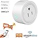 WiFi Smart Plug Compatible with Amazon Alexa and Google Assistant, Smart Plug Mini Wi-Fi Enabled, Remote Control your Devices from Anywhere by GinCuky,No Hub Required,ETL& FCC certification