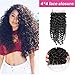ISEE Hair Hand Tied Malaysian Human Hair Closure Deep Curly Lace Base Top Closure Free Part Bleached Knots 4