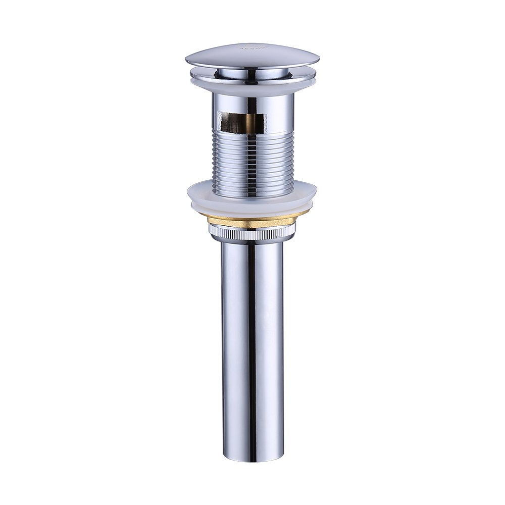 KES S2008A Bathroom Faucet Vessel Vanity Sink Pop Up Drain Stopper with Overflow, Polished Chrome