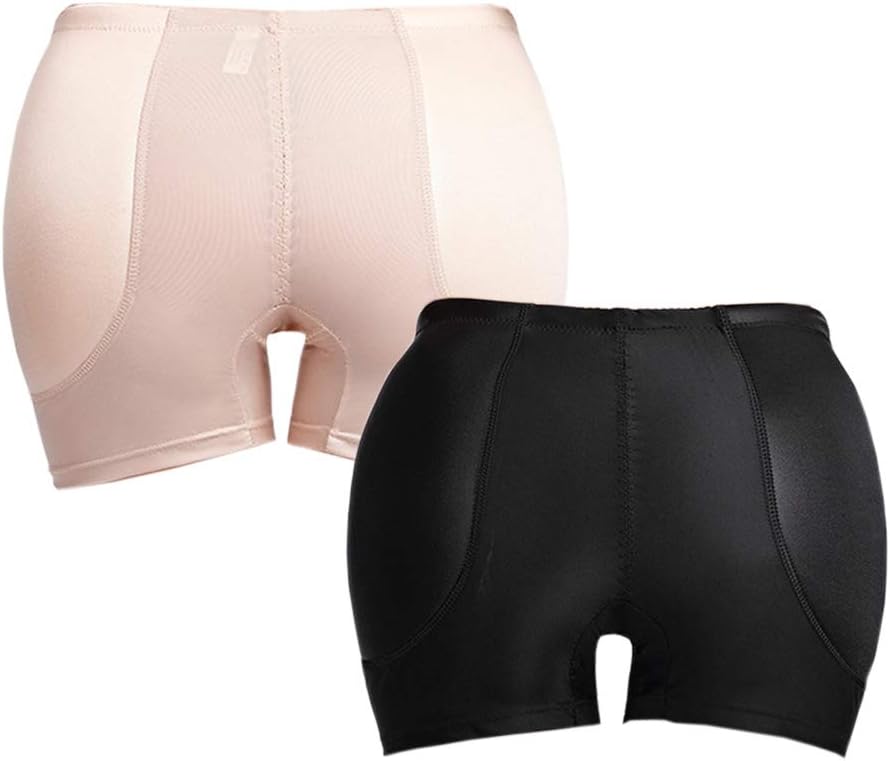 Paskyee Women Tummy Control Panties Seamless Fixed Padded Butt Lifter Underwear
