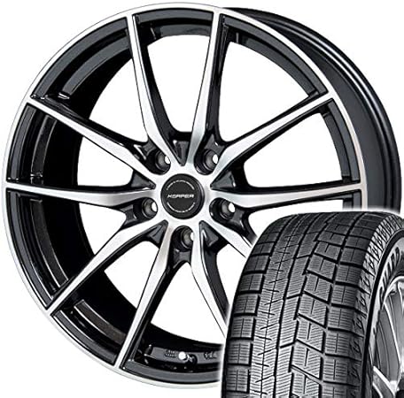 Amazon 適合車種 トヨタ ｃ ｈｒ Zyx10 16 ｙｏｋｏｈａｍａ アイスガード シックス ｉｇ６０ 225 50r18 スタッドレスタイヤ ホイールセット 一台分４本セット アルミホイール ｋｏｒｐｅｒ ケルパー ｖｓ ブラックポリッシュ 7 5 18 5 114 18インチ