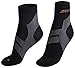 ZaTech Plantar Fasciitis Sock, Compression Socks (Black/Gray, Medium)