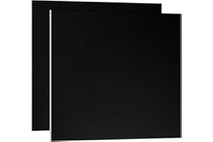 PATIKIL 6x6x1/25inch Anodized Aluminum Sheet, 2Pcs Metal Square Aluminum Plate 1mm Thick Engraving Blanks for Laser Engraving
