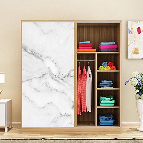 Pawaca Marble Contact Paper,Self-Adhesive Stickers, Waterproof and Moisture-Proof, for Cabinets, Tables and Chairs, Kitchen Cabinets Countertops Ects Home Appliances and Office Decorative Wallpaper
