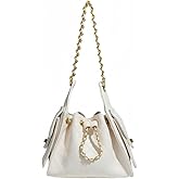 XinYiQu Women’s Classic Quilted Shoulder Bags Chain Strap Handbags Suede Tote Crumpled Purse Slouchy Hobo Bag