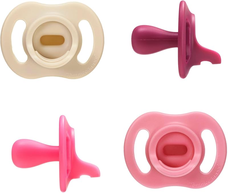 Ultraleichter StayPut Schnuller, 6-18m, 4er Pack, einteiliges Silikondesign