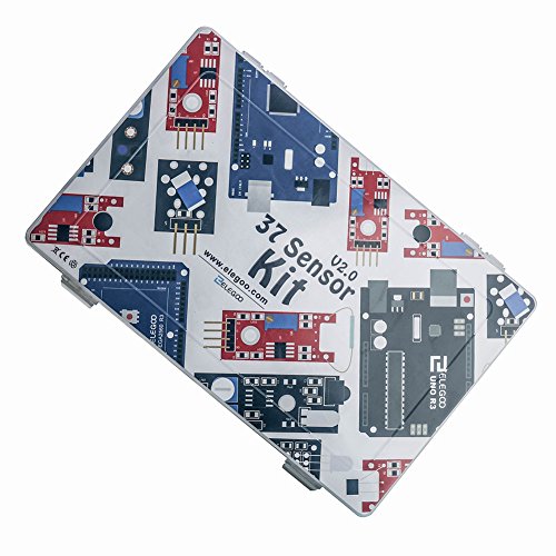 Elegoo Upgraded 37 in 1 Sensor Modules Kit with Tutorial for Arduino UNO R3 MEGA 2560 Nano 2016 new version