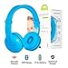 Wireless Bluetooth Headphones for Kids - BuddyPhones PLAY | Kids Safe Volume Limited to 75, 85 or 94 dB | Foldable with 14-Hour Battery Life | Optional Cable for Audio Sharing | Blue