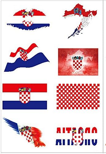 Isuper Wasserdichte Aufkleber Nationalflagge Tattoo Amazon De Computer Zubehor