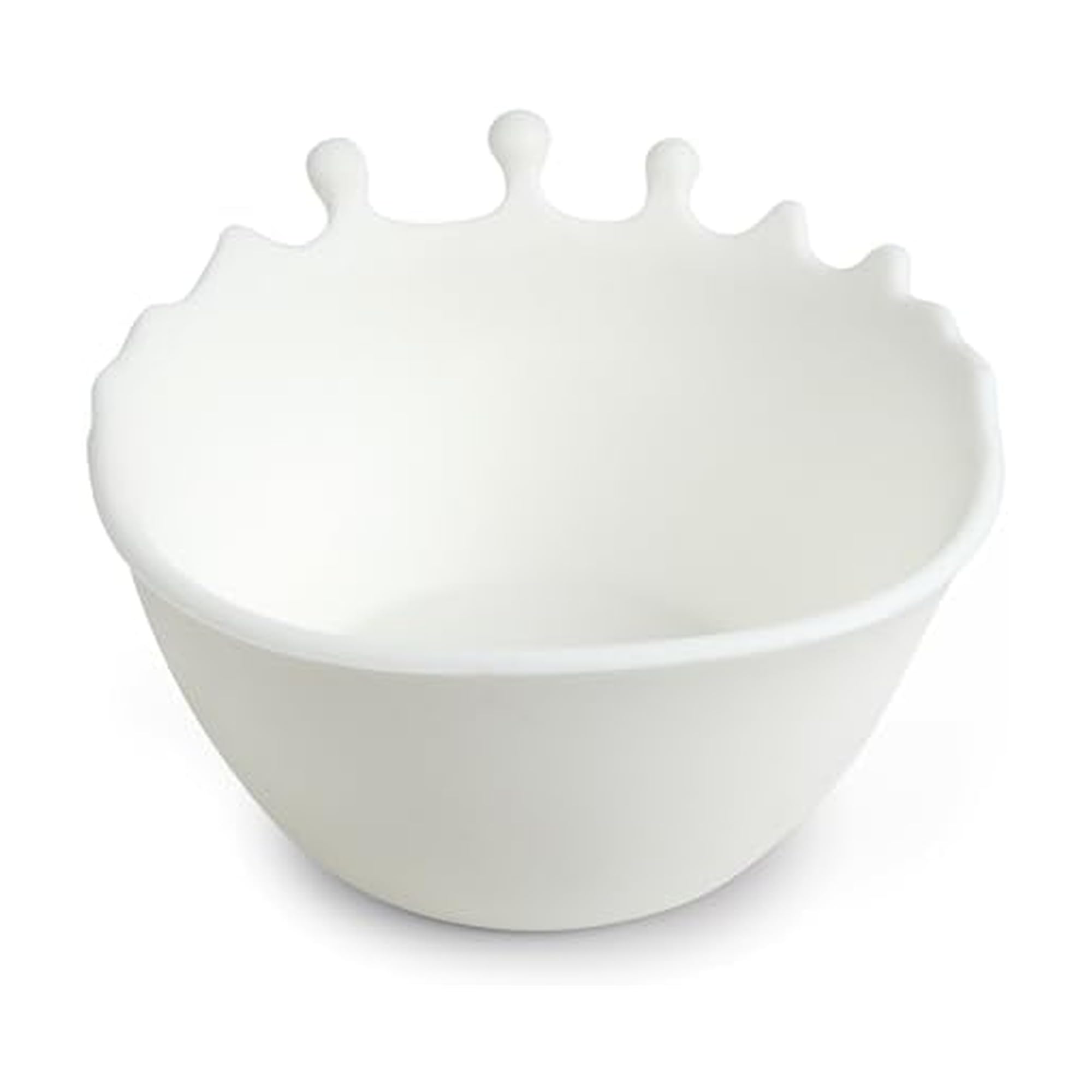 Photo 1 of Genuine Fred SPILT MILK Cereal Bowl, Fun and Unique Design, Soft, Flexible, Durable Silicone, Microwave and Dishwasher Safe, Perfect for Kids and Adults, Fun Gift