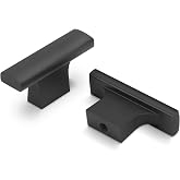 Amasideca 10 Pack Matte Black Kitchen Cabinet Knobs Black Drawer Knobs Kitchen Hardware Cupboard Knobs