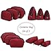 Makeup Bag,ZMSnow Cosmetic Bag Set of 3 Toiletry Make Up Bag Pouch(Winered)