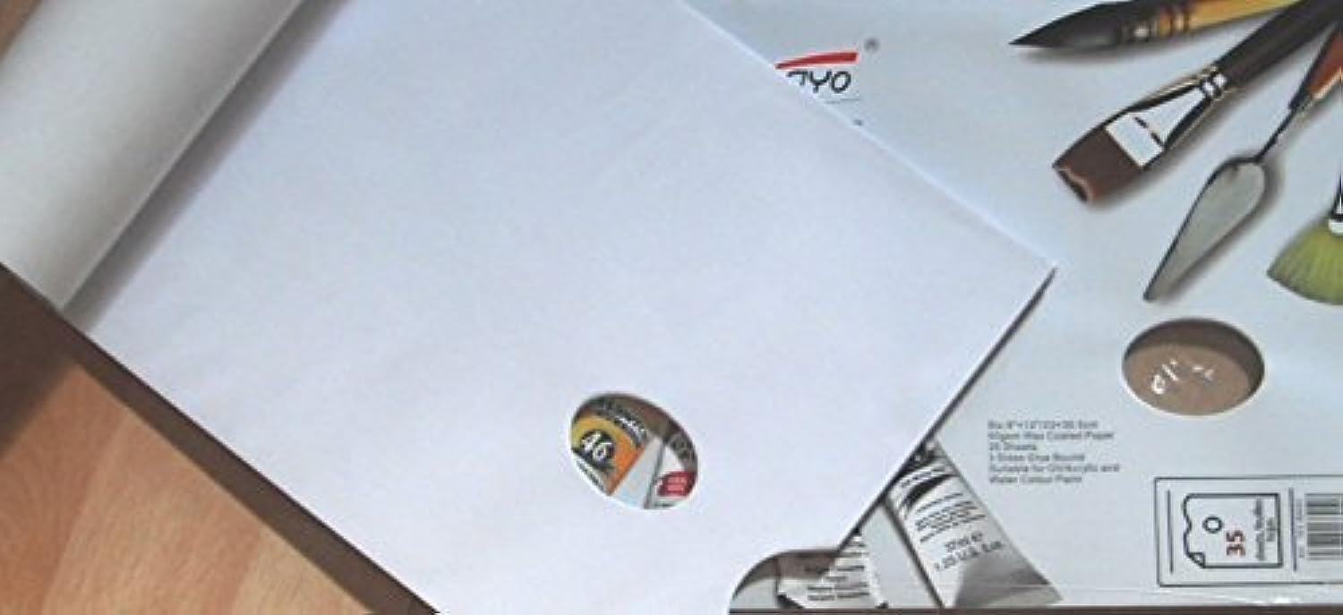 HONGBE ARTIST 12" x 9" DISPOSABLE WAXED PAPER PALETTE PAD OIL & ACRYLIC PAINTS