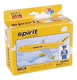 Daron Worldwide Trading BL537 Spirit Airlines Construction Kit, (62 Piece)
