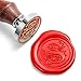 Mceal Wax Seal Stamp, Silver Brass Head with Wooden Handle, Regal Letter S primary
