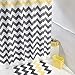 iDesign Chevron Bath Rug, Machine Washable Microfiber Accent Rug for Bathroom, Kitchen, Bedroom, Office, Kid's Room, 34