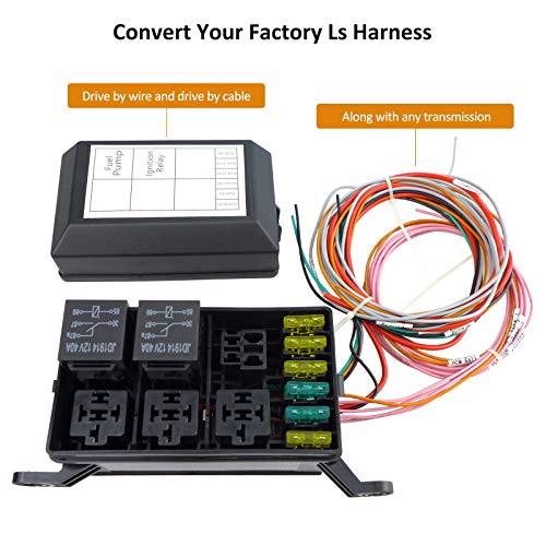 Swap Relay and Fuse Box Block Kit,Standalone Wiring Harnesses LS1 6.0 5