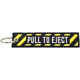Luso Aviation Pull To Eject, Embroidered Key Chain