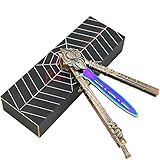 LOVIZA Practice Stainless Steel Training Practice Comb Unsharpened Blade 100% Safe Strong and Durable (Spider)