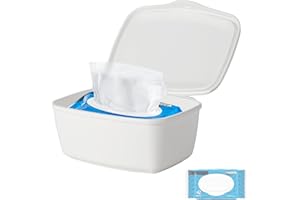 EISZHJK Wipes Dispenser Compatible with Cottonelle Flushable, Refillable Wet Wipes Container, Wipe Holder Keeps Wet Tissue Clean and Fresh, Non-Slip Wipe Case with Sealing Design Lid, for Home and Travel