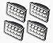4x V-Spec 4x6 Premium LED Headlight Conversions - Black H4651 H4656 H4666