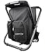 GearTOP Camping Chair Backpack, Multi-Function Fishing Stool and Beach Bag Plus Phone Pouch (Black)