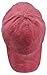 Blank Hat Pigment Dyed Washed Cotton Ball Cap in Red