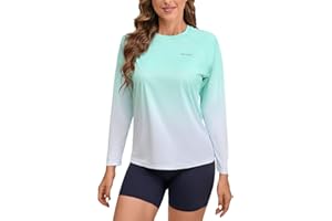 Eteoepo Rash Guard for Women UPF 50+ Long Sleeve Shirts Surfing Swimming Tops Lightweight