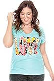 Womens Plus Size Assorted Print Graphic Tee