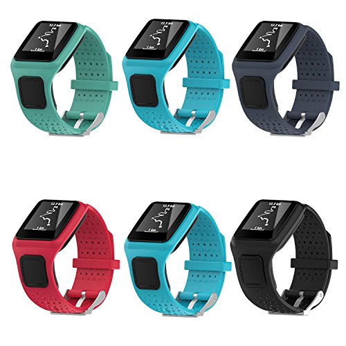 Teepao Replacement Band For TomTom, Silicone Soft Band Strap Bracelet Watch Band For TomTom Multi-Sport GPS HRM Cardio Activity Tracker TomTom Multi-Sport Cardio Watch And More - Thumbnail 5