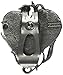 Cathedral Art Heart Visor Clip, Never Drive Faster Silver, 2 inches