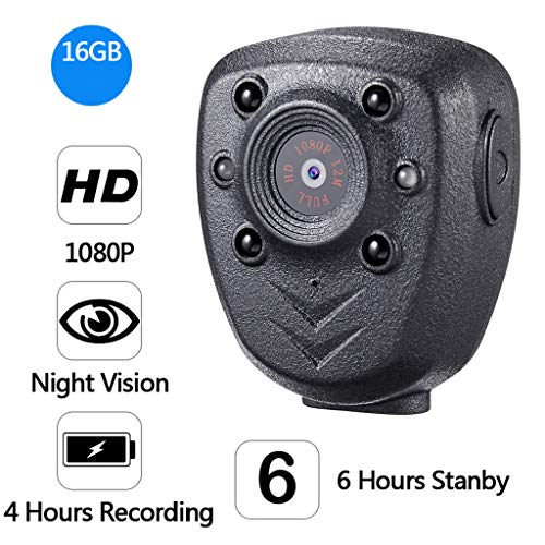 VICCKI HD1080P Mini DV Camera Night Vision Video Recorder Motion Detection Built-in 16G