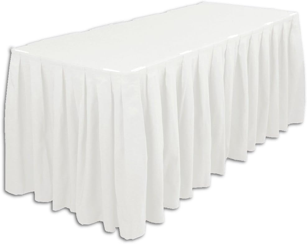 White Plastic Table Skirt by Party Range