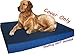 Dogbed4less 41X27X4 Inches Large Durable Blue Color Denim Jean Cotton Dog Pet Bed External Zipper Cover - Replacement Cover only