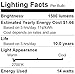 SYLVANIA LED A19 Light Bulb, 100W = 14W, Non-Dimmable, Frosted Finish, 1500 Lumens, 2700K, Soft White - 4 Pack (78101)