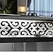 ITTA X-Large 28pcs x 20x10cm Mirror Border Stickers DIY 3D Acrylic Wall Decorative Self-Adhesive Hollow Out Border Ceiling Skirting Stickers Wall Mural Wedding Room Home Decor (Silver)