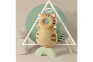 SMILE LAB Baby Backpack Head Protection Pillow, Cute Animal Toddler Baby Head Protector Backpack, Adjustable Baby Head Protector for Crawling and Walking