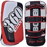 Twister Boxing Kick Shield 100% Cowhide Leather Thai pad MMA Muay Thai Shield Curved Pads Martial Art Training Pads Boxing Strike pad Curved Arm Pad Comes Single Not Pairs