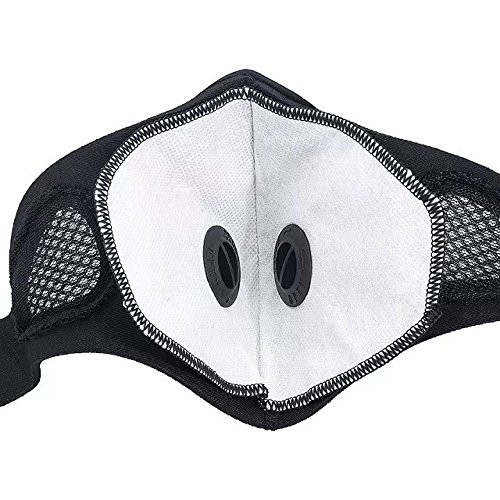 Vrcoco Rockbros Bike Cycling Anti-dust Half Face Mask with Filter Neoprene SizeL for Wearing to Running Skiing Riding Bicycle,One Size Fit Most(1pc,Black)