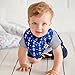 Best Bibs For Boys & Girls - Cute Burp Cloths - Bonus Pacifier Clip - Baby Bandana Bibs For Drooling with Perfect Unisex Design by DINIXI - Ideal Baby Shower Gift Idea & Newborn Clothes