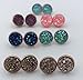 Druzy Stud Earrings, in rose gold, Gold or Silver