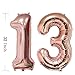 13th Birthday Decorations Party supplies-13th Birthday Balloons Rose Gold,13th Birthday Banner,Table Confetti Decorations,13th Birthday Gifts for Girls,use Them as Props for Photos