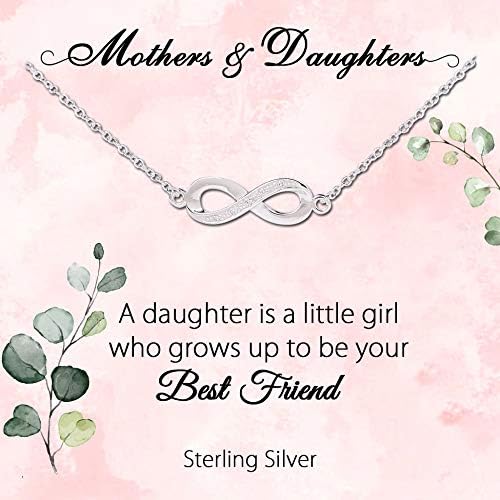 Amazon 母娘ネックレス スターリングシルバージュエリー 母の日やステップママ 誕生日 卒業祝い ネックレス 通販