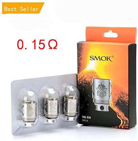 3pcs Authentic SḾOK TḞṼ8 TanḰ Ḉoils Ṽ8X4 O.15 ohḿ Ḉoils