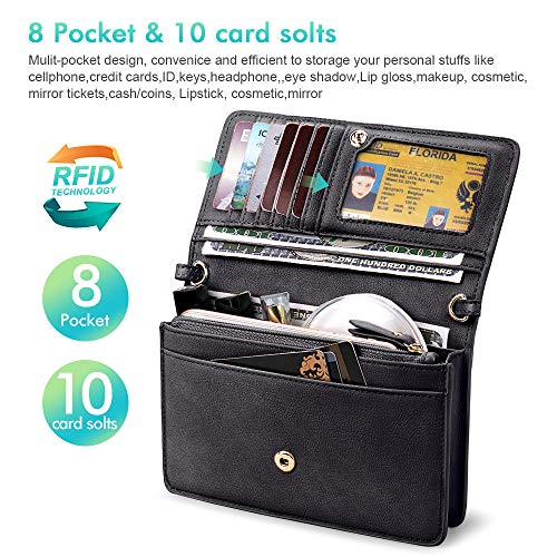 1 nuoku+Crossbody+Cellphone+Wallet+Wristlet