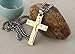 HZMAN Men's Stainless Steel Jesus Christ Crucifix Cross Lord's Prayer Pendant Necklace