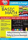 BASIC MATH TUTOR ADDING AND SUBTRACTING FRACTIONS  image