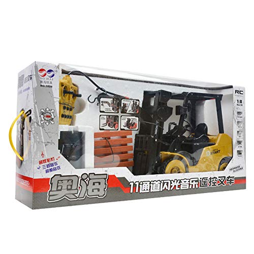 Ranoff Forklift Truck 1:8 RC Remote Control Ideal Present Toy (Yellow Black)